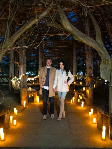 Photo Sunset candlelight Wedding Ceremony