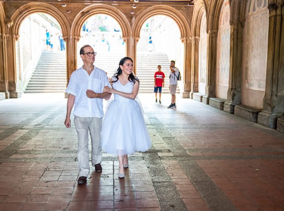 Elopement Wedding at Bethesda Terrace Central Park