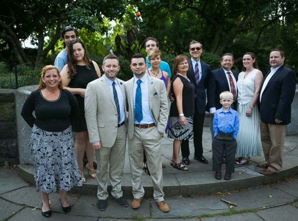 Small Wedding at Shakespeare Garden in Central Park