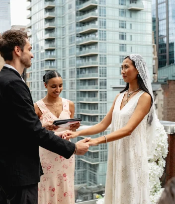 Sunlight Penthouse Elopement Ceremony