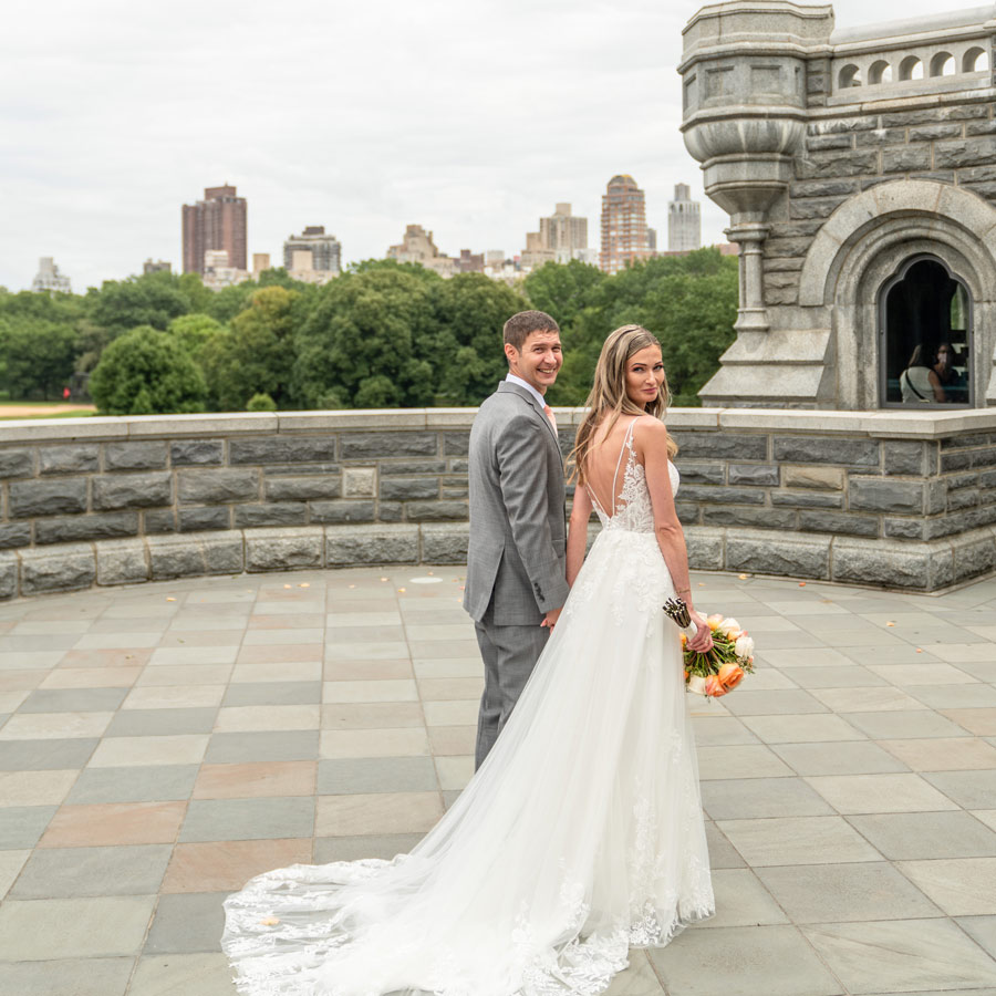 Belvedere Castle wedding ceremony in Central Park, New York