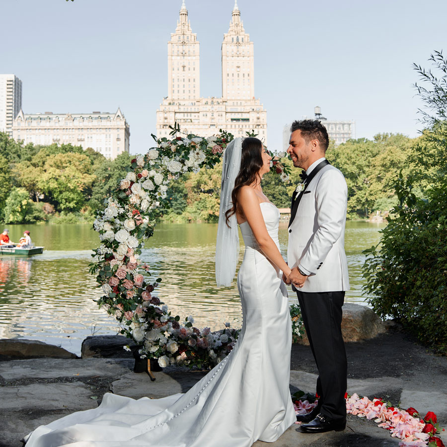 San Remo Building View wedding ceremony in Central Park, New York